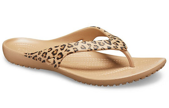 Crocs (WMNS) Kadee ll Flip-Flops mit Leopardenmuster Braun 206398-98R Crocs (WMNS) Kadee ll Flip-Flops mit Leopardenmuster Braun 206398-98R