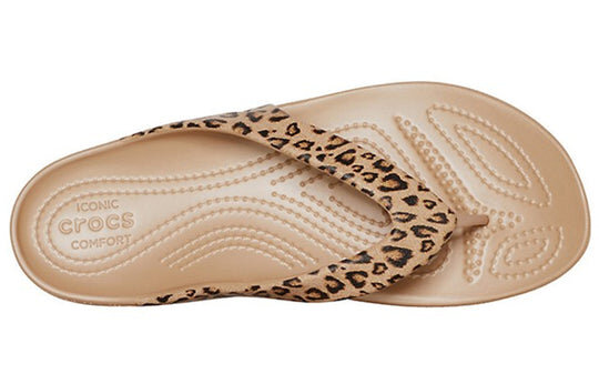 Crocs (WMNS) Kadee ll Flip-Flops mit Leopardenmuster Braun 206398-98R Crocs (WMNS) Kadee ll Flip-Flops mit Leopardenmuster Braun 206398-98R