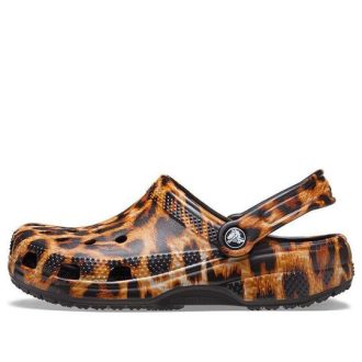 Crocs (WMNS) Klassische Clogs mit Tierdruck, Strandsandalen, Leopardenmuster, 206676-90L Crocs (WMNS) Klassische Clogs mit Tierdruck, Strandsandalen, Leopardenmuster, 206676-90L