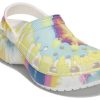 Crocs (WMNS) Klassische Clogs mit Wolken und Batikdruck, leicht, bequem, Sportsandalen, Pink/Blau, 207151-94S Crocs (WMNS) Klassische Clogs mit Wolken und Batikdruck, leicht, bequem, Sportsandalen, Pink/Blau, 207151-94S