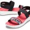 Crocs (WMNS) LiteRide Pattern Outdoor Open Toe Schwarz Rot Sandalen „Black Red“ 205868-066 Crocs (WMNS) LiteRide Pattern Outdoor Open Toe Schwarz Rot Sandalen „Black Red“ 205868-066