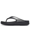 Crocs (WMNS) Schwarze Hausschuhe mit dicker Sohle 206919-001