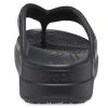 Crocs (WMNS) Schwarze Hausschuhe mit dicker Sohle 206919-001