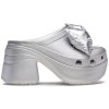 Crocs (WMNS) Siren Metallic Bow Clogs „Silber“ 210050-0P1 Crocs (WMNS) Siren Metallic Bow Clogs „Silber“ 210050-0P1