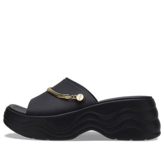 Crocs (WMNS) Skyline Shimmer Slides „Schwarz Gold“ 208582-072