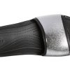 Crocs (WMNS) Sloane Shine Low Slide Flat Casual Schwarz Silber Hausschuhe „Black Silver“ 206921-001 Crocs (WMNS) Sloane Shine Low Slide Flat Casual Schwarz Silber Hausschuhe „Black Silver“ 206921-001