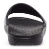 Crocs (WMNS) Sloane Shine Low Slide Flat Casual Schwarz Silber Hausschuhe „Black Silver“ 206921-001 Crocs (WMNS) Sloane Shine Low Slide Flat Casual Schwarz Silber Hausschuhe „Black Silver“ 206921-001