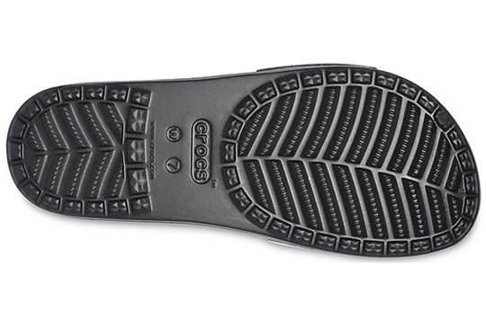 Crocs (WMNS) Sloane Shine Low Slide Flat Casual Schwarz Silber Hausschuhe „Black Silver“ 206921-001 Crocs (WMNS) Sloane Shine Low Slide Flat Casual Schwarz Silber Hausschuhe „Black Silver“ 206921-001