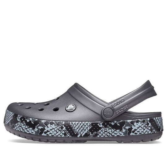 Crocs (WMNS) Snake Pattern graphitschwarze Sandalen 206380-02W Crocs (WMNS) Snake Pattern graphitschwarze Sandalen 206380-02W