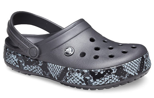 Crocs (WMNS) Snake Pattern graphitschwarze Sandalen 206380-02W Crocs (WMNS) Snake Pattern graphitschwarze Sandalen 206380-02W