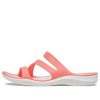 Crocs (WMNS) Soft Sole Cozy Sports Rote Sandalen 203998-6SL Crocs (WMNS) Soft Sole Cozy Sports Rote Sandalen 203998-6SL