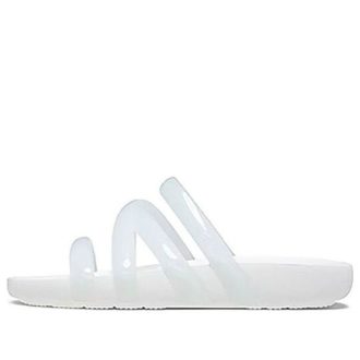 Crocs (WMNS) Splash Glossy Riemchensandale „Weiß“ 208537-100