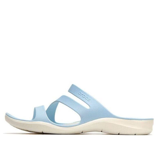 Crocs (WMNS) Sport-Hausschuhe mit flachem Absatz, Blau, 203998-4JQ Crocs (WMNS) Sport-Hausschuhe mit flachem Absatz, Blau, 203998-4JQ