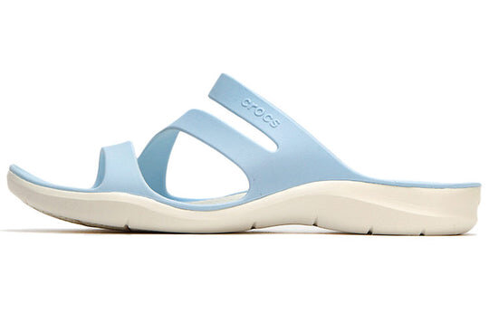 Crocs (WMNS) Sport-Hausschuhe mit flachem Absatz, Blau, 203998-4JQ Crocs (WMNS) Sport-Hausschuhe mit flachem Absatz, Blau, 203998-4JQ