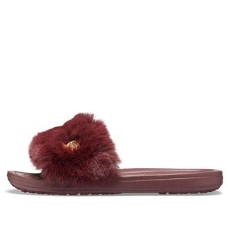 Crocs (WMNS) Weinrote Hausschuhe 205968-60U