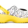 Crocs (WMNS) x Smiley World Charm Classic Plateau-Clogs „Gelb Weiß“ 207980-94S