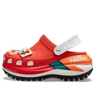 Crocs x 7-ELEVEN Classic Crush Clog „Rot“ 208273-610 Crocs x 7-ELEVEN Classic Crush Clog „Rot“ 208273-610
