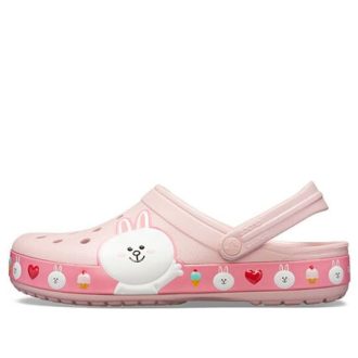 Crocs x Line Friends Beach Rosa Unisex-Sandalen 205791-606