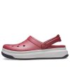 Crocsband Full Force Sandalen mit dicker Sohle Rot Weiß 206122-6RU Crocsband Full Force Sandalen mit dicker Sohle Rot Weiß 206122-6RU