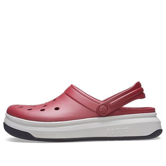 Crocsband Full Force Sandalen mit dicker Sohle Rot Weiß 206122-6RU Crocsband Full Force Sandalen mit dicker Sohle Rot Weiß 206122-6RU