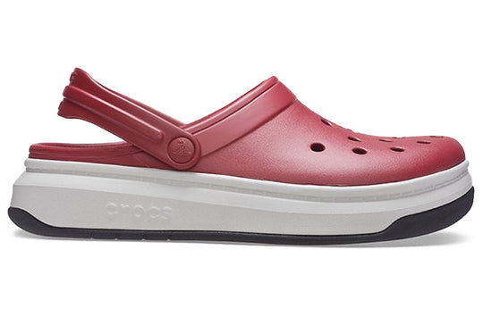 Crocsband Full Force Sandalen mit dicker Sohle Rot Weiß 206122-6RU Crocsband Full Force Sandalen mit dicker Sohle Rot Weiß 206122-6RU