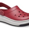 Crocsband Full Force Sandalen mit dicker Sohle Rot Weiß 206122-6RU Crocsband Full Force Sandalen mit dicker Sohle Rot Weiß 206122-6RU