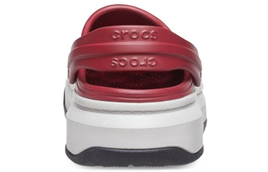 Crocsband Full Force Sandalen mit dicker Sohle Rot Weiß 206122-6RU Crocsband Full Force Sandalen mit dicker Sohle Rot Weiß 206122-6RU