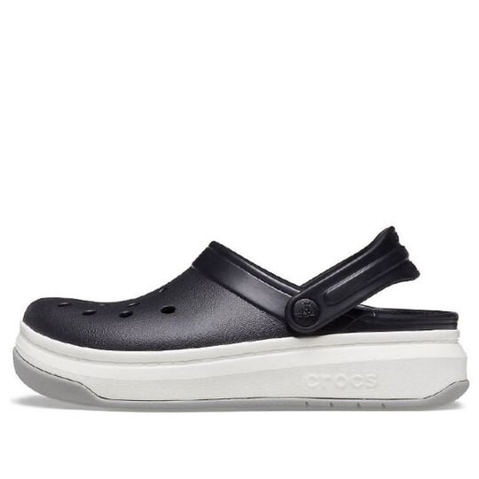 Crocsband Full Force Sandalen mit dicker Sohle Schwarz Weiß Unisex 206122-066 Crocsband Full Force Sandalen mit dicker Sohle Schwarz Weiß Unisex 206122-066