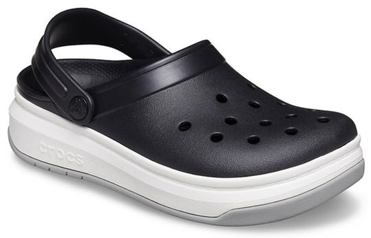Crocsband Full Force Sandalen mit dicker Sohle Schwarz Weiß Unisex 206122-066 Crocsband Full Force Sandalen mit dicker Sohle Schwarz Weiß Unisex 206122-066