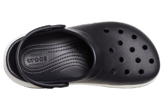 Crocsband Full Force Sandalen mit dicker Sohle Schwarz Weiß Unisex 206122-066 Crocsband Full Force Sandalen mit dicker Sohle Schwarz Weiß Unisex 206122-066