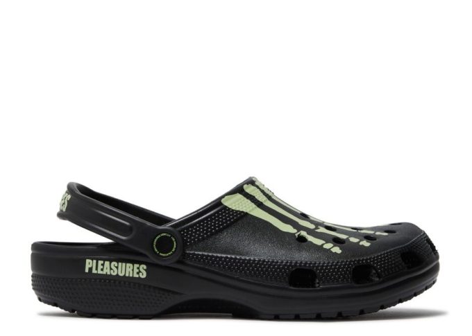 Pleasures x Classic Clog „Skelett – Im Dunkeln leuchtend“ Pleasures x Classic Clog „Skelett – Im Dunkeln leuchtend“
