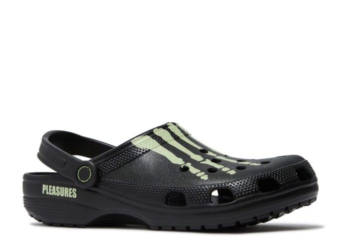 Pleasures x Classic Clog „Skelett – Im Dunkeln leuchtend“ Pleasures x Classic Clog „Skelett – Im Dunkeln leuchtend“