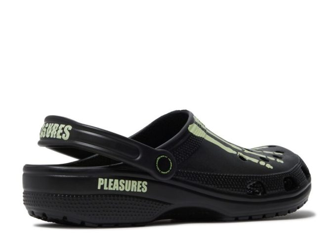 Pleasures x Classic Clog „Skelett – Im Dunkeln leuchtend“ Pleasures x Classic Clog „Skelett – Im Dunkeln leuchtend“