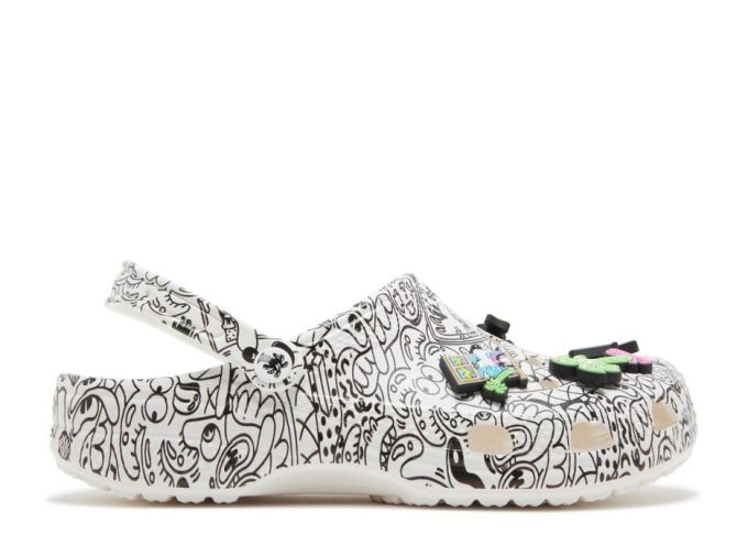 Steven Harrington x Classic Clog „Quickstrike – Weiß Schwarz“